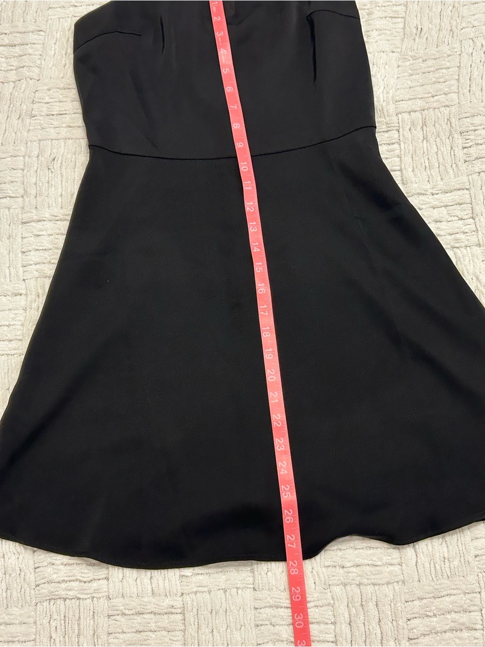 Studio 19 Black Square Neck A-Line Dress - Picture 6 of 7